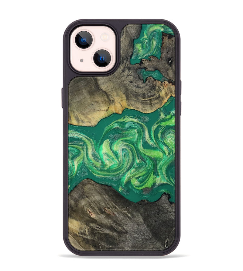 iPhone 14 Plus Wood Phone Case - Malani (Green, 811984)