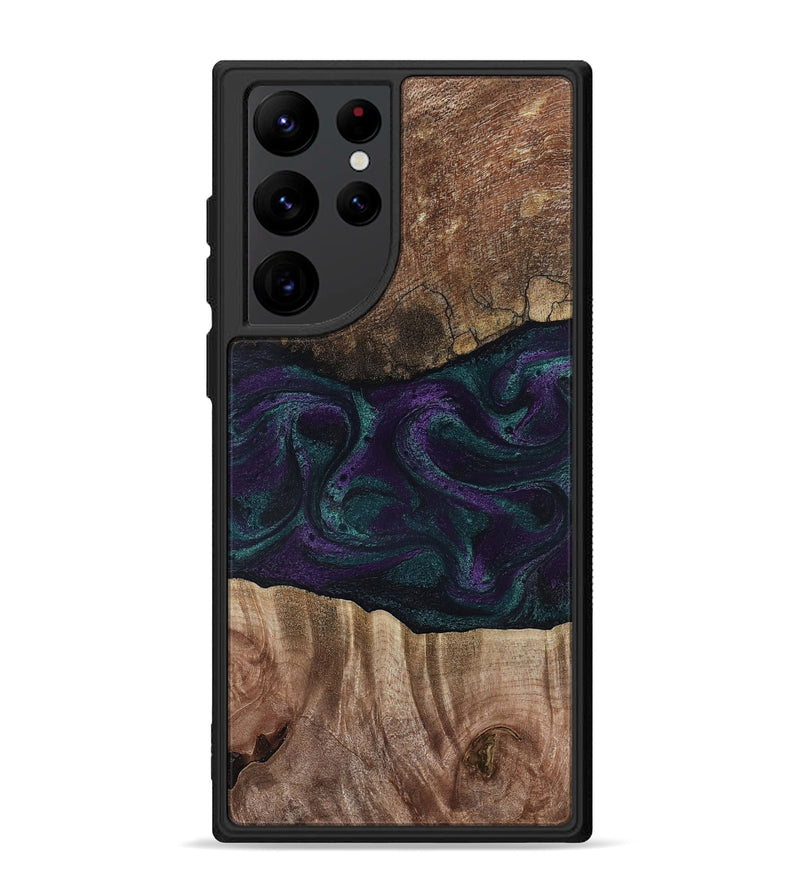 Galaxy S22 Ultra Wood Phone Case - Burt (Green, 811987)