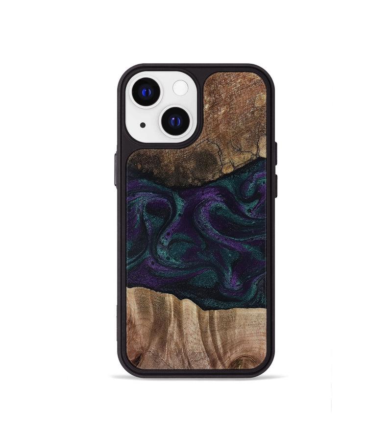 iPhone 13 mini Wood Phone Case - Burt (Green, 811987)