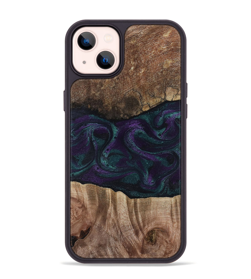 iPhone 14 Plus Wood Phone Case - Burt (Green, 811987)