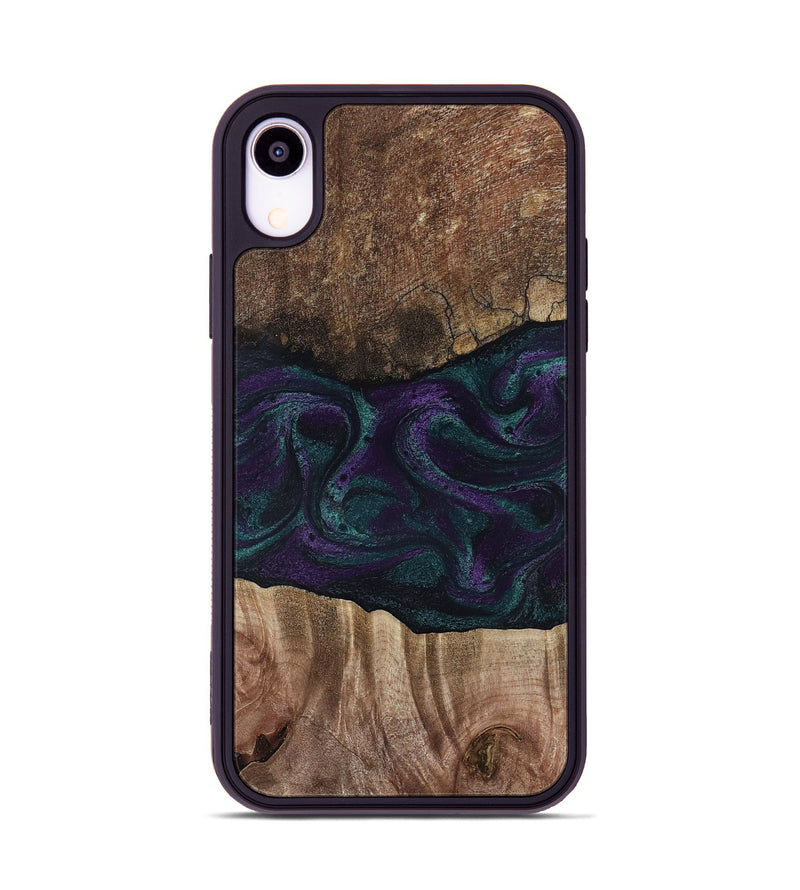 iPhone Xr Wood Phone Case - Burt (Green, 811987)