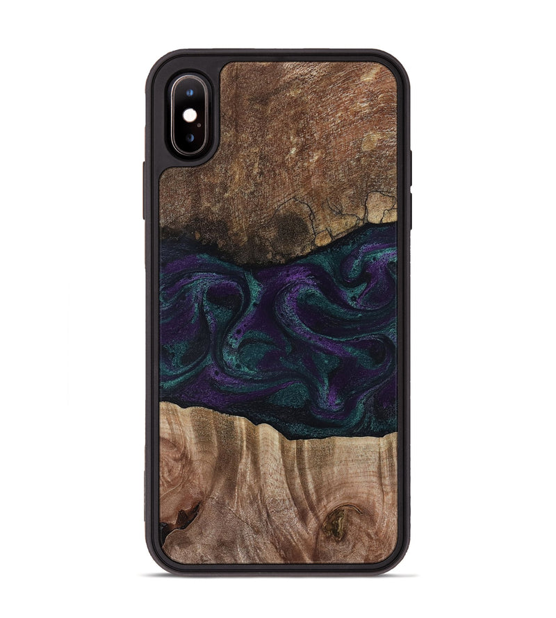 iPhone Xs Max Wood Phone Case - Burt (Green, 811987)