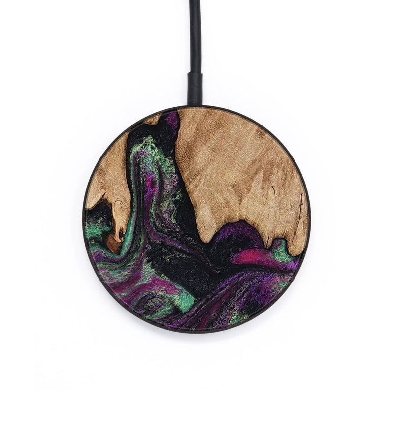 Circle Wood Wireless Charger - Wilfred (Purple, 811992)