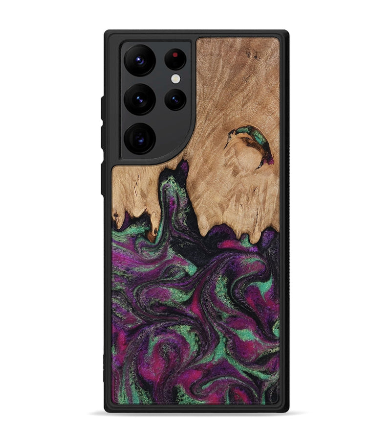 Galaxy S22 Ultra Wood Phone Case - Wilfred (Purple, 811992)
