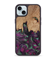 iPhone 15 Plus Wood Phone Case - Wilfred (Purple, 811992)