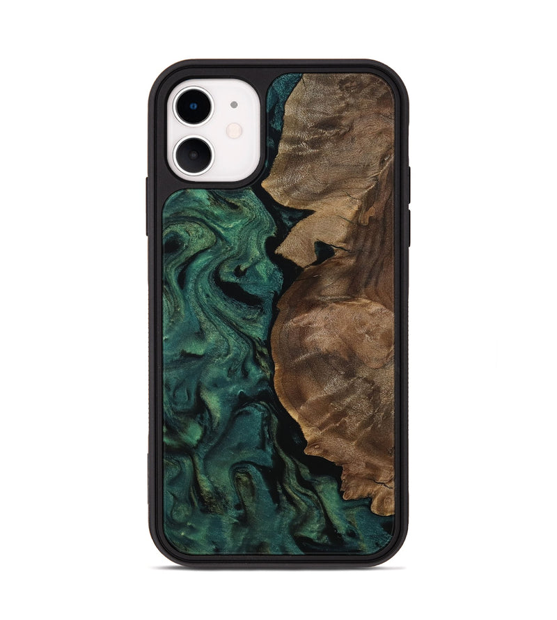 iPhone 11 Wood Phone Case - Jada (Green, 811994)