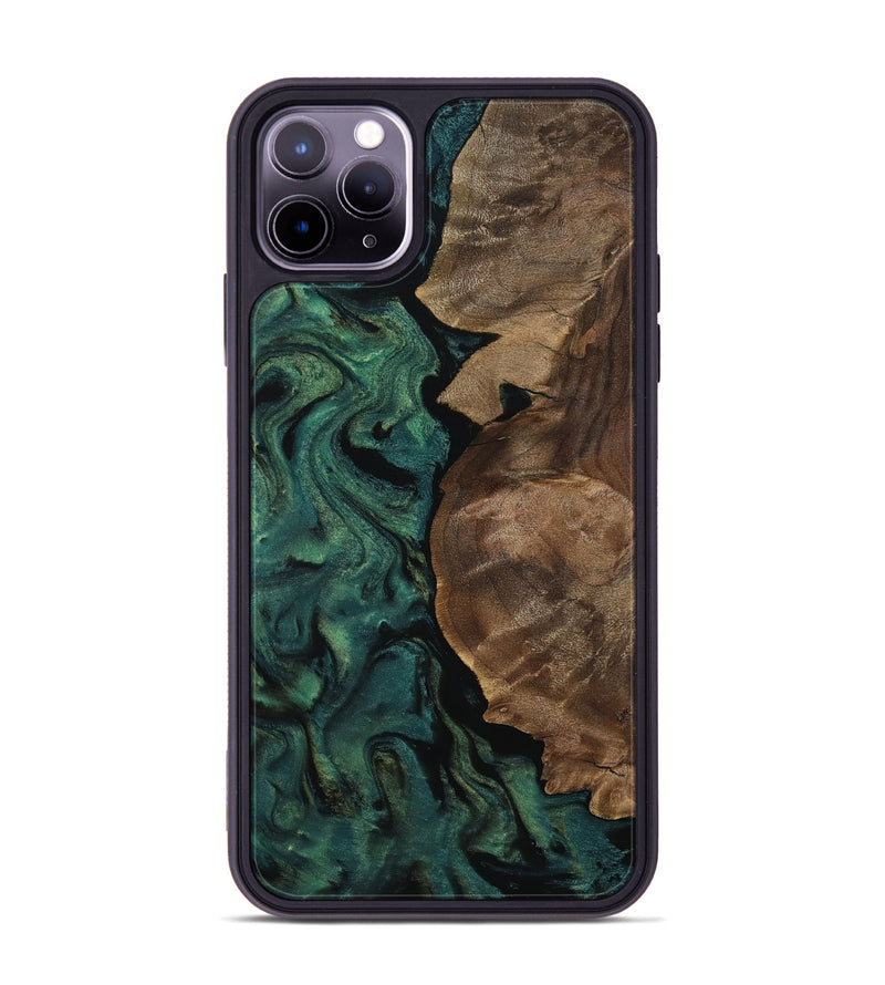 iPhone 11 Pro Max Wood Phone Case - Jada (Green, 811994)