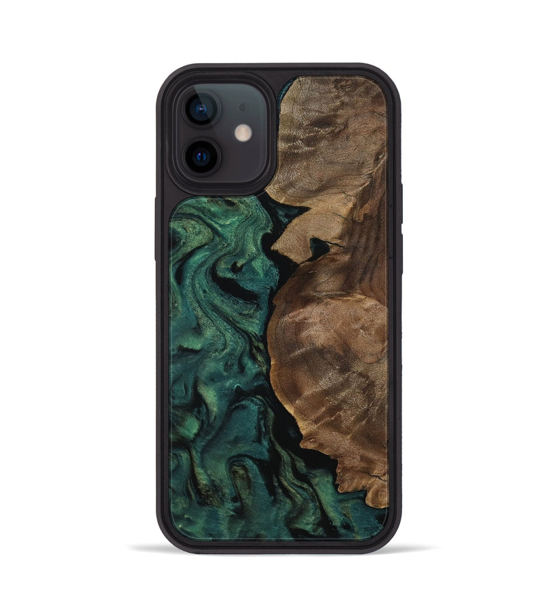 iPhone 12 Wood Phone Case - Jada (Green, 811994)