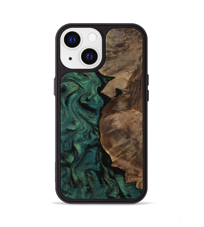 iPhone 13 Wood Phone Case - Jada (Green, 811994)