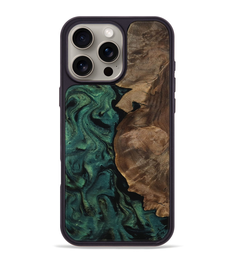 iPhone 16 Pro Max Wood Phone Case - Jada (Green, 811994)