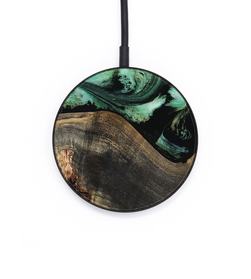 Circle Wood Wireless Charger - Yamilet (Green, 811997)