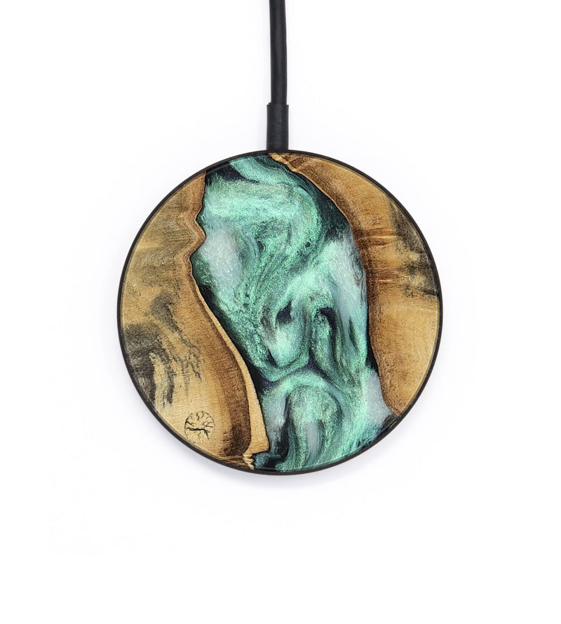 Circle Wood Wireless Charger - Jovie (Green, 811998)