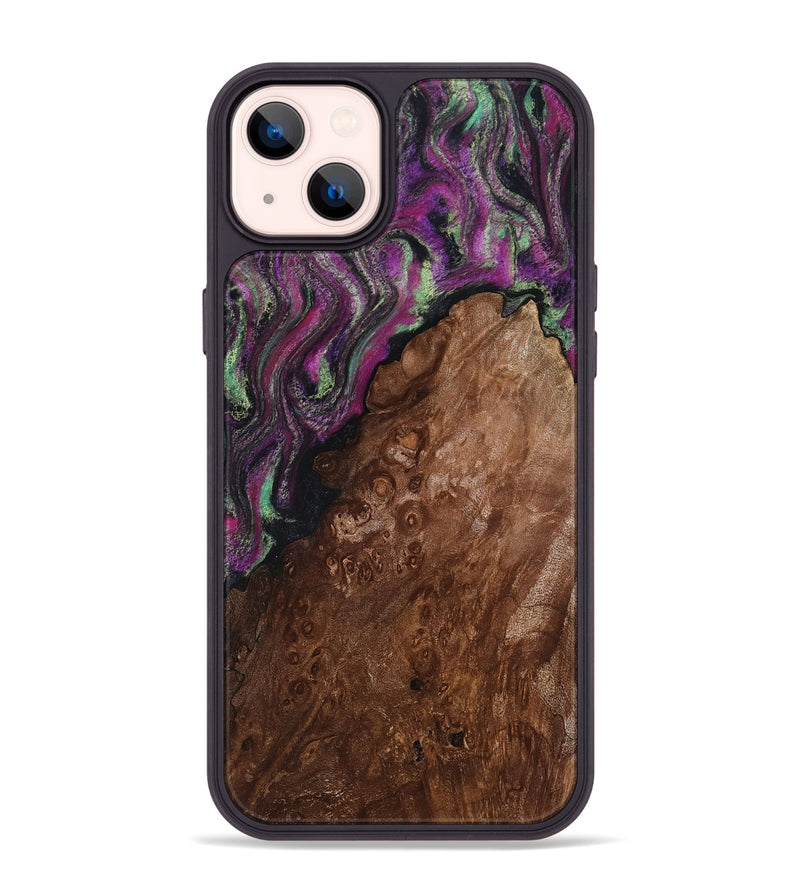 iPhone 14 Plus Wood Phone Case - Holli (Green, 811999)