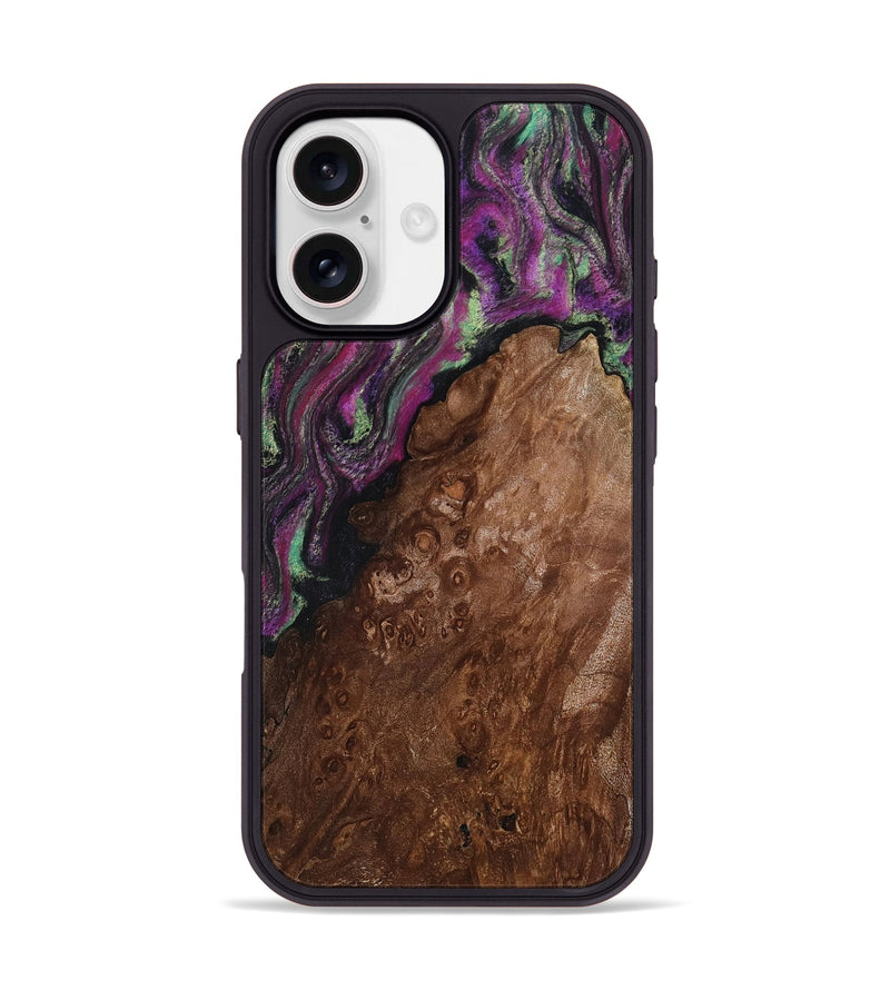 iPhone 17 Wood Phone Case - Holli (Green, 811999)
