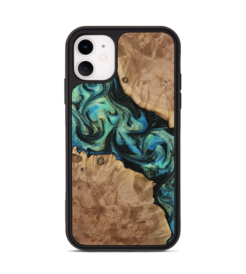 iPhone 11 Wood Phone Case - Haywood (Green, 812000)