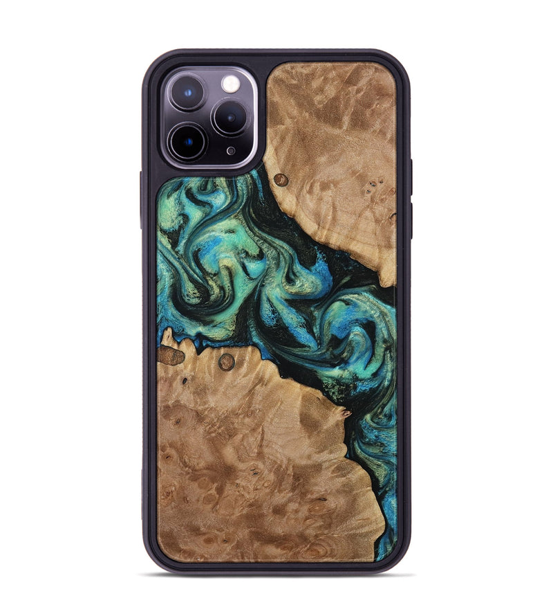 iPhone 11 Pro Max Wood Phone Case - Haywood (Green, 812000)