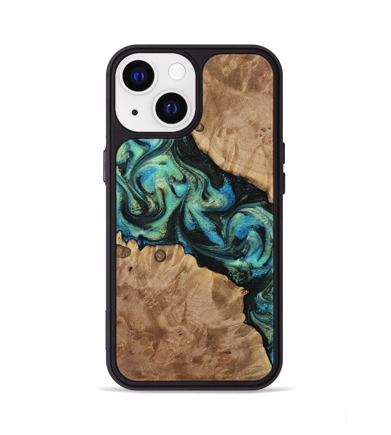 iPhone 13 Wood Phone Case - Haywood (Green, 812000)