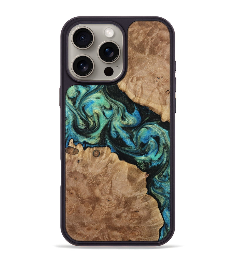 iPhone 16 Pro Max Wood Phone Case - Haywood (Green, 812000)