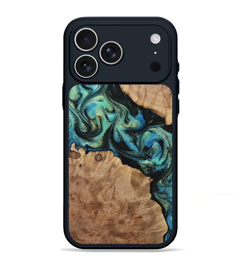 iPhone 17 Pro Max Wood Phone Case - Haywood (Green, 812000)