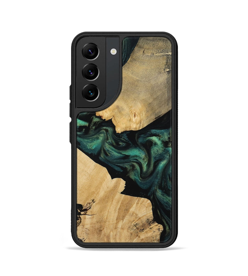 Galaxy S22 Wood Phone Case - Alina (Green, 812001)