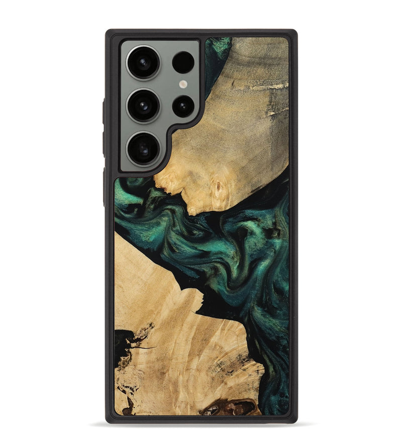 Galaxy S23 Ultra Wood Phone Case - Alina (Green, 812001)