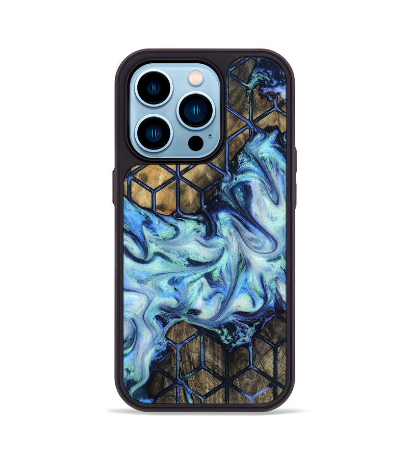 iPhone 14 Pro Wood Phone Case - Micah (Pattern, 812002)