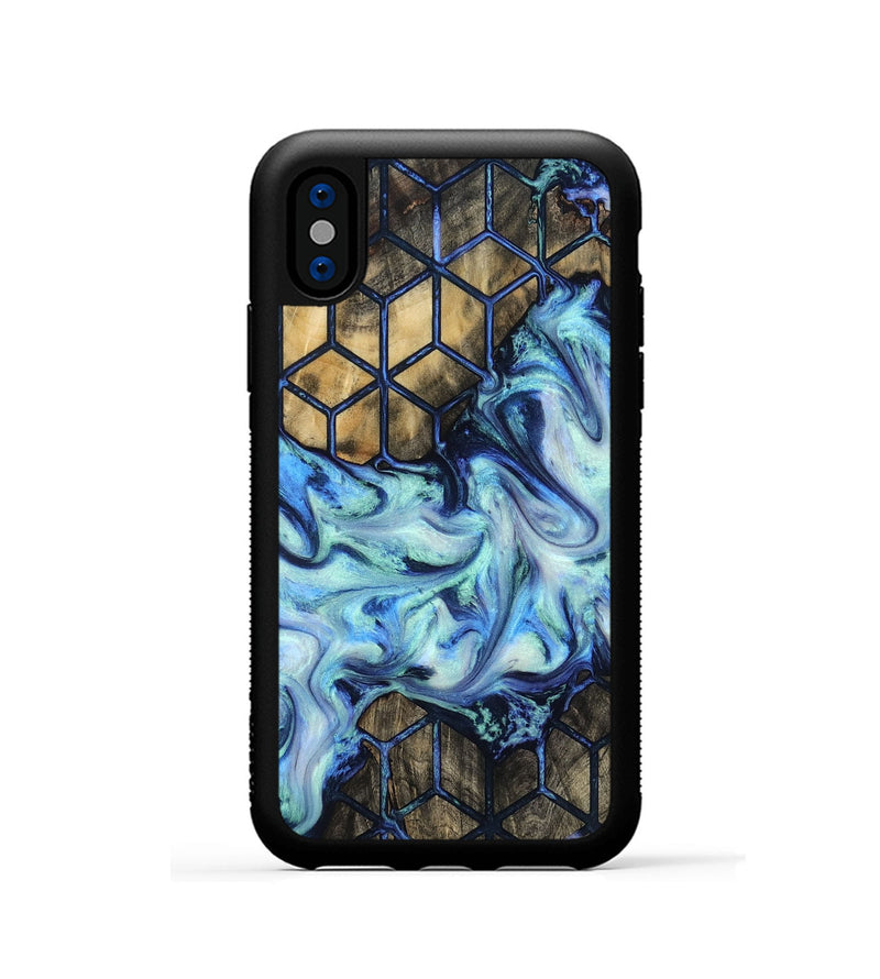 iPhone Xs Wood Phone Case - Micah (Pattern, 812002)