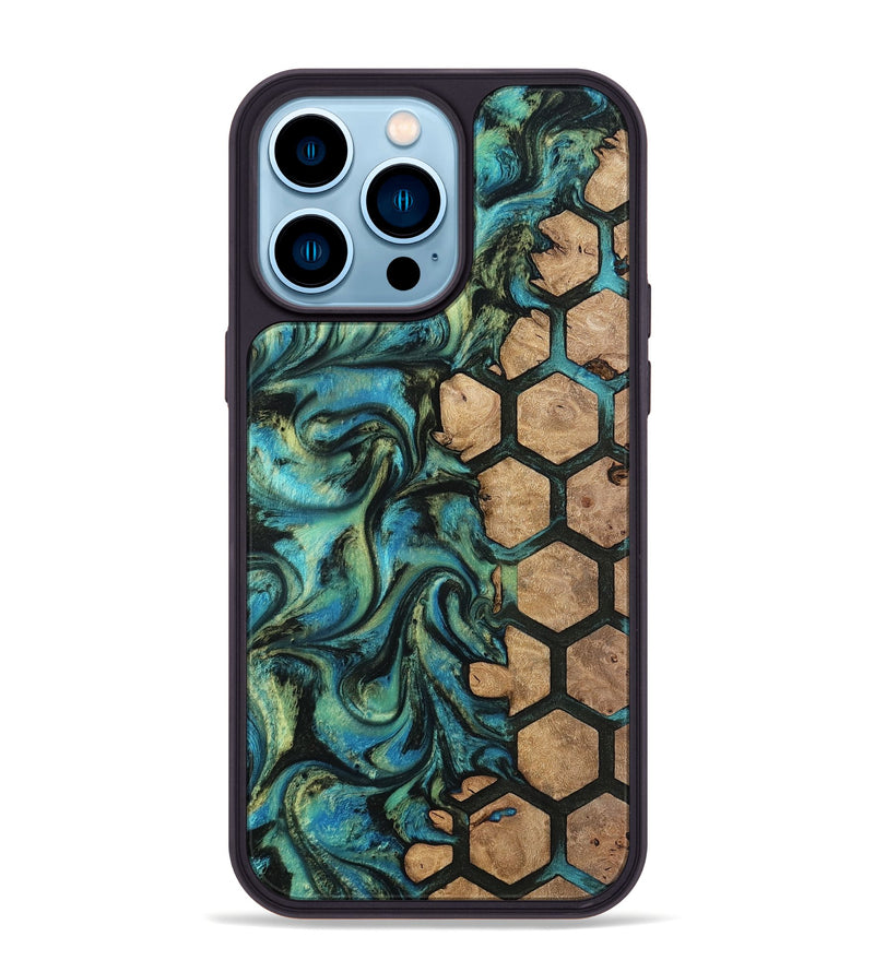 iPhone 14 Pro Max Wood Phone Case - Emilie (Pattern, 812003)