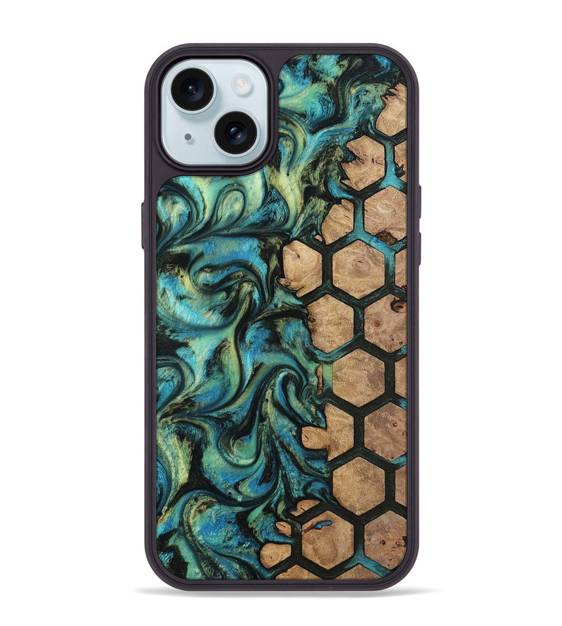 iPhone 15 Plus Wood Phone Case - Emilie (Pattern, 812003)