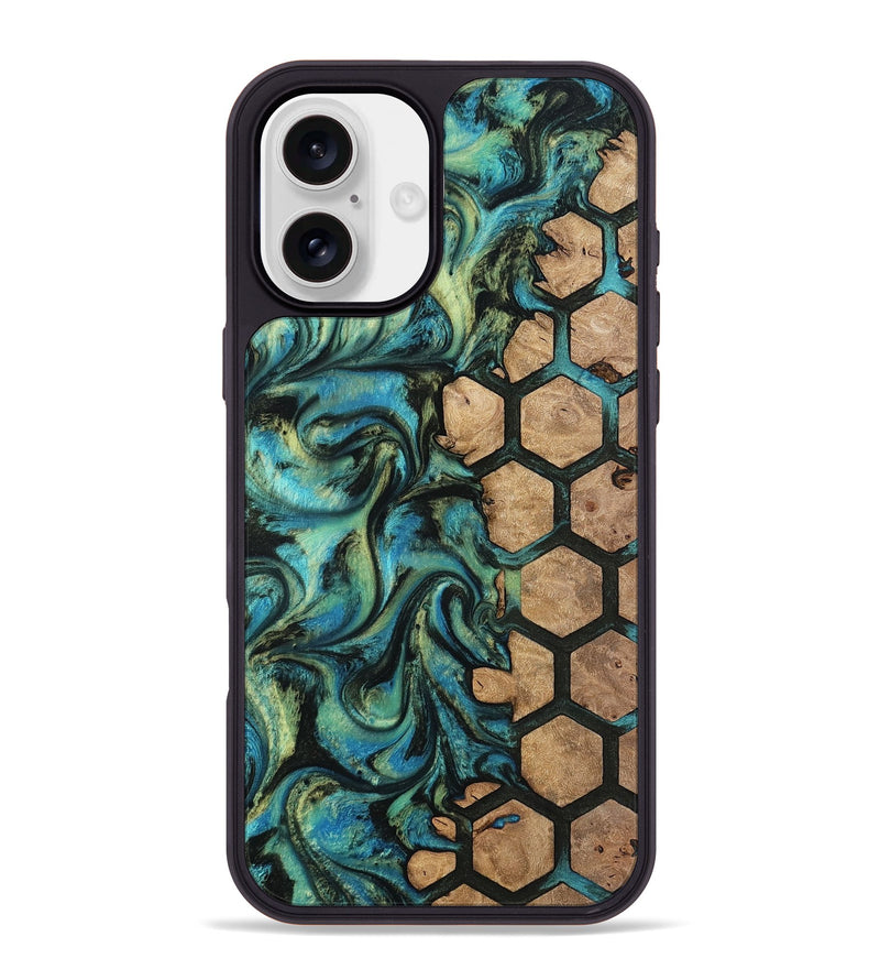 iPhone 16 Plus Wood Phone Case - Emilie (Pattern, 812003)