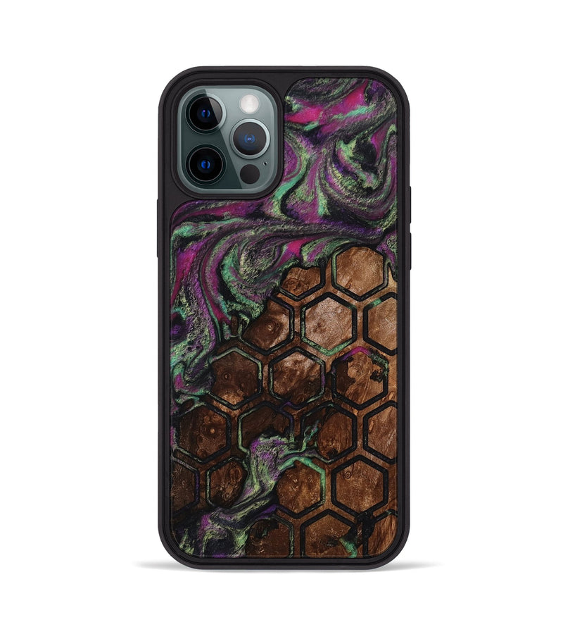iPhone 12 Pro Wood Phone Case - Janene (Pattern, 812006)
