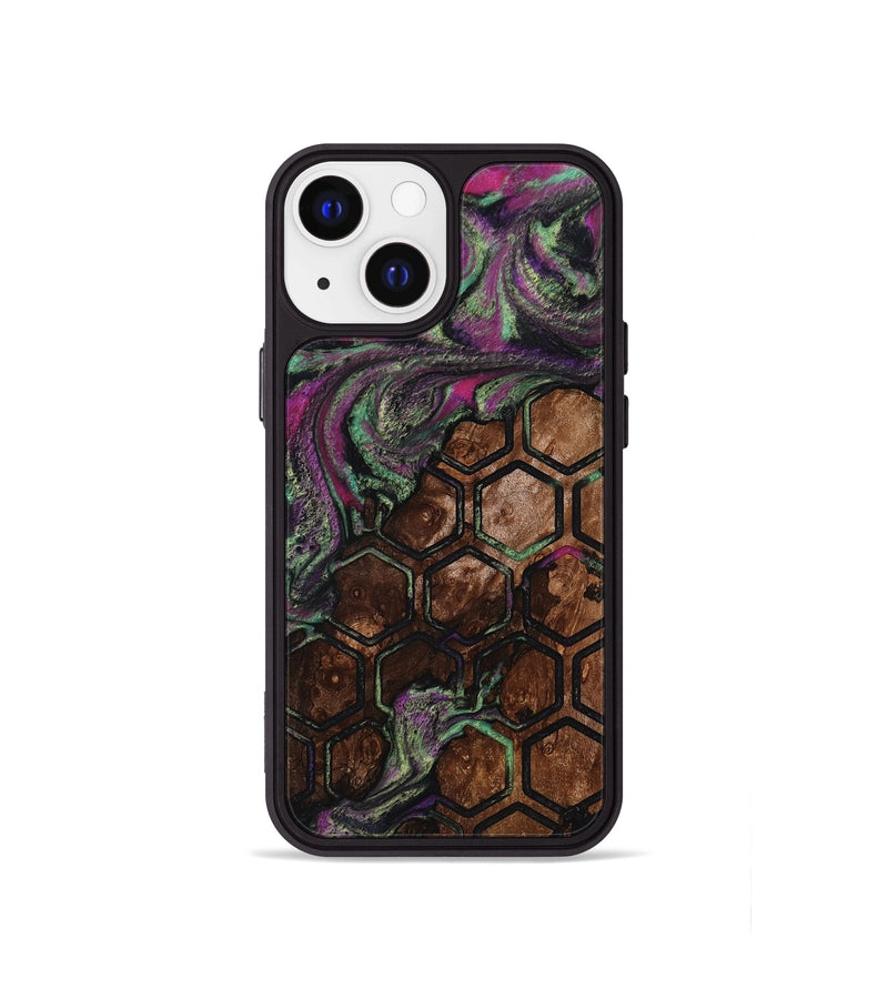 iPhone 13 mini Wood Phone Case - Janene (Pattern, 812006)