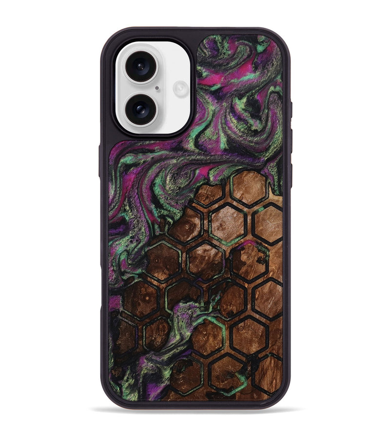 iPhone 16 Plus Wood Phone Case - Janene (Pattern, 812006)