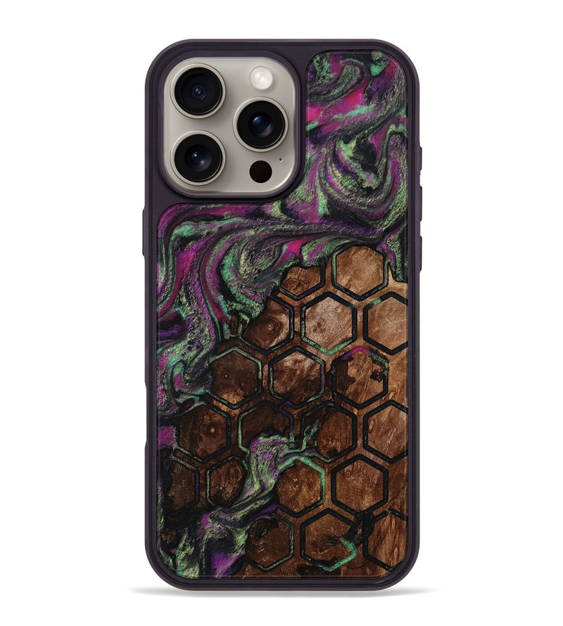 iPhone 16 Pro Max Wood Phone Case - Janene (Pattern, 812006)