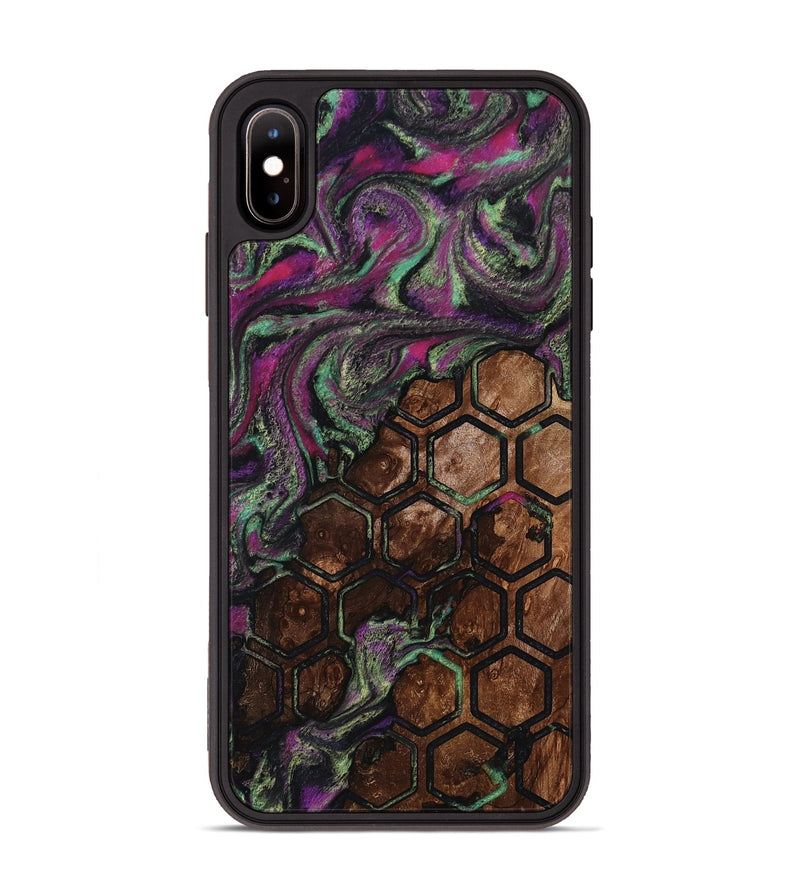 iPhone Xs Max Wood Phone Case - Janene (Pattern, 812006)