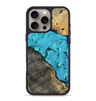 iPhone 16 Pro Max Wood Phone Case - Corbin (Blue, 812012)