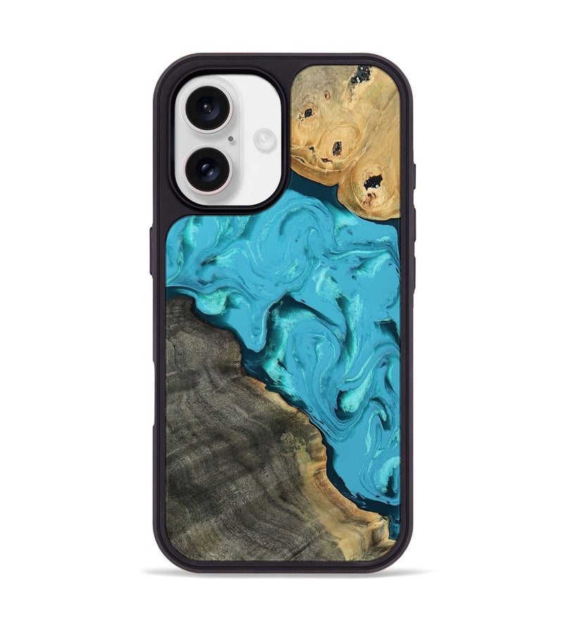 iPhone 17 Wood Phone Case - Corbin (Blue, 812012)