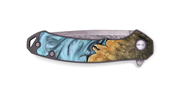 EDC Wood Pocket Knife - Osman (Blue, 812014)