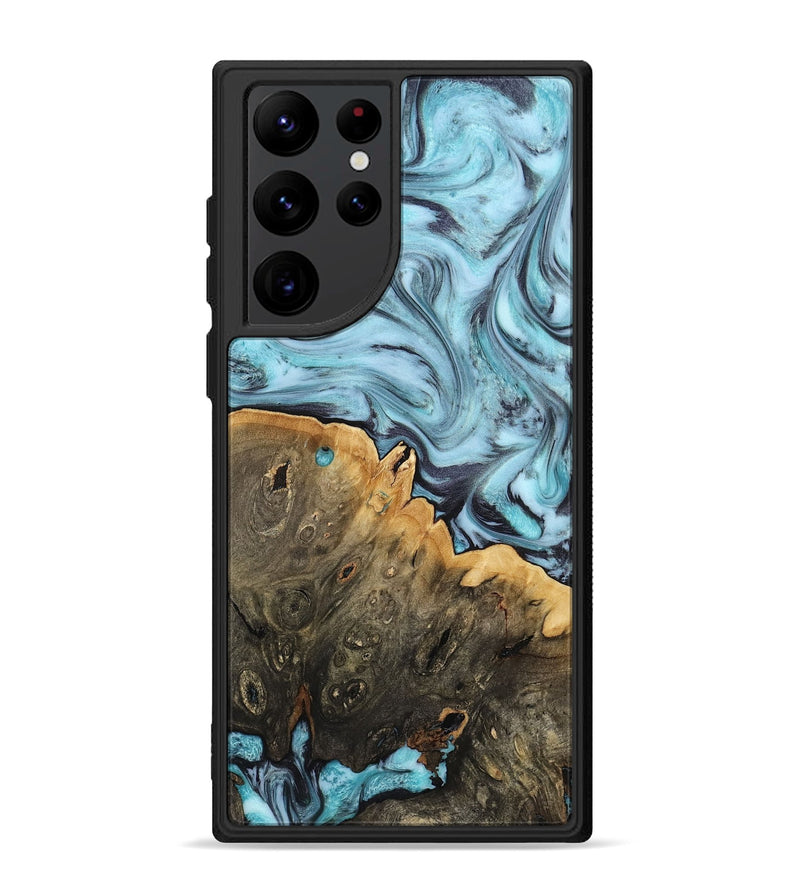 Galaxy S22 Ultra Wood Phone Case - Osman (Blue, 812014)