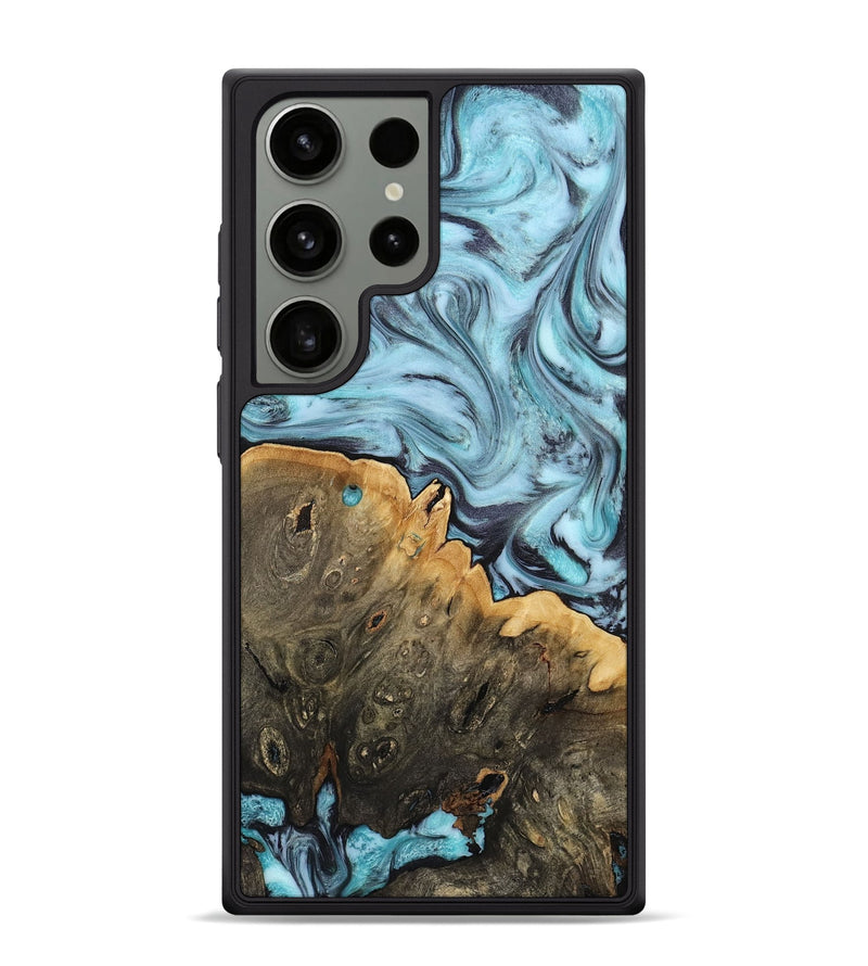 Galaxy S24 Ultra Wood Phone Case - Osman (Blue, 812014)