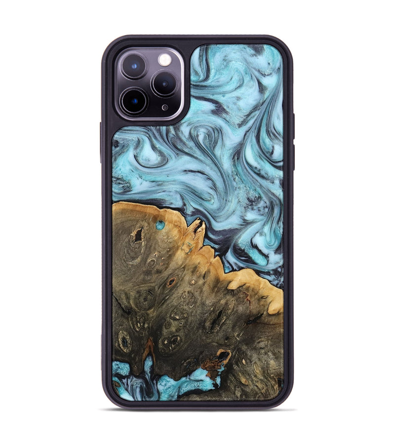 iPhone 11 Pro Max Wood Phone Case - Osman (Blue, 812014)
