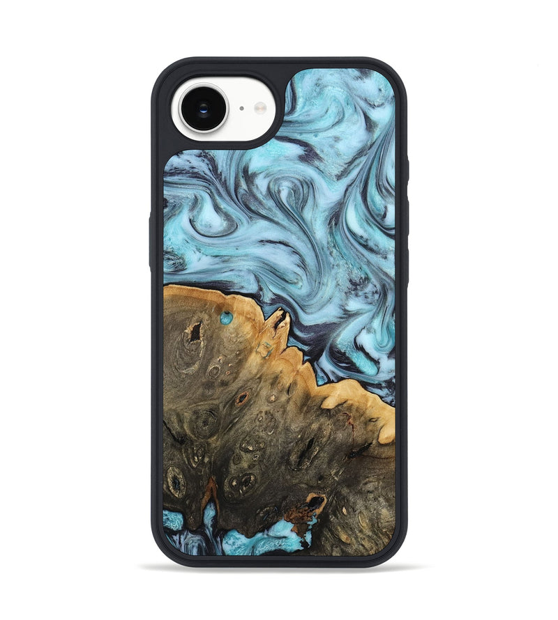 iPhone 16e Wood Phone Case - Osman (Blue, 812014)