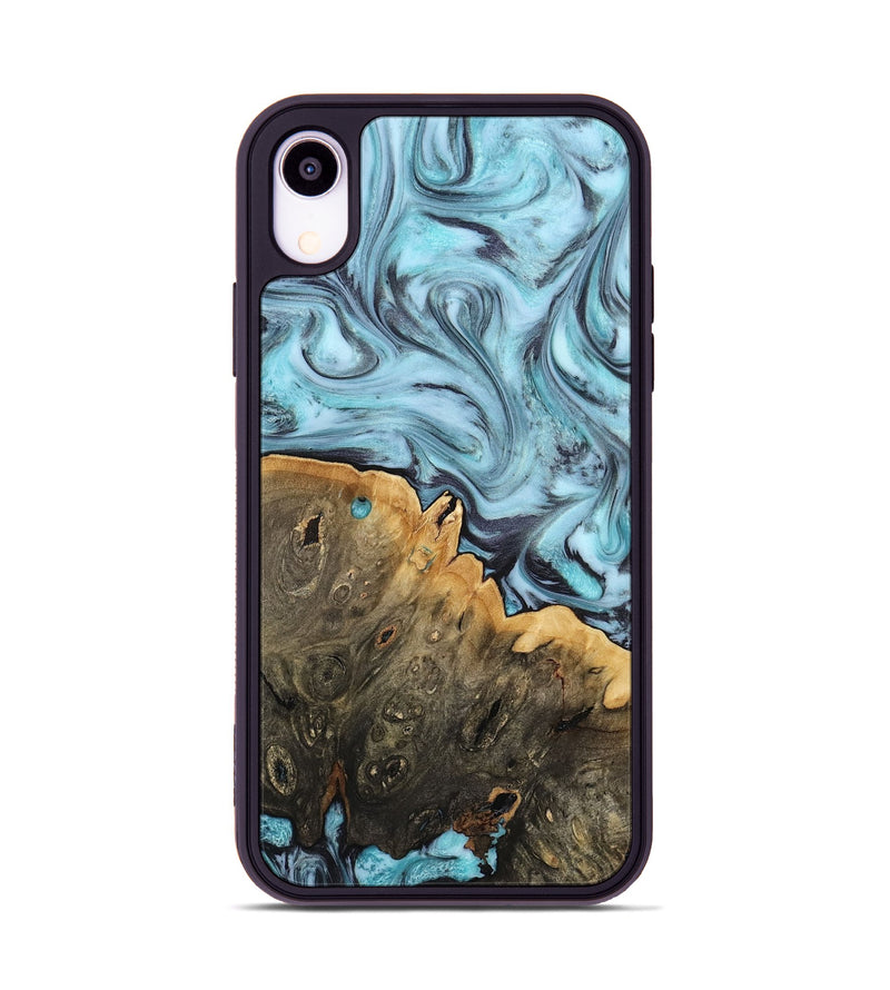iPhone Xr Wood Phone Case - Osman (Blue, 812014)