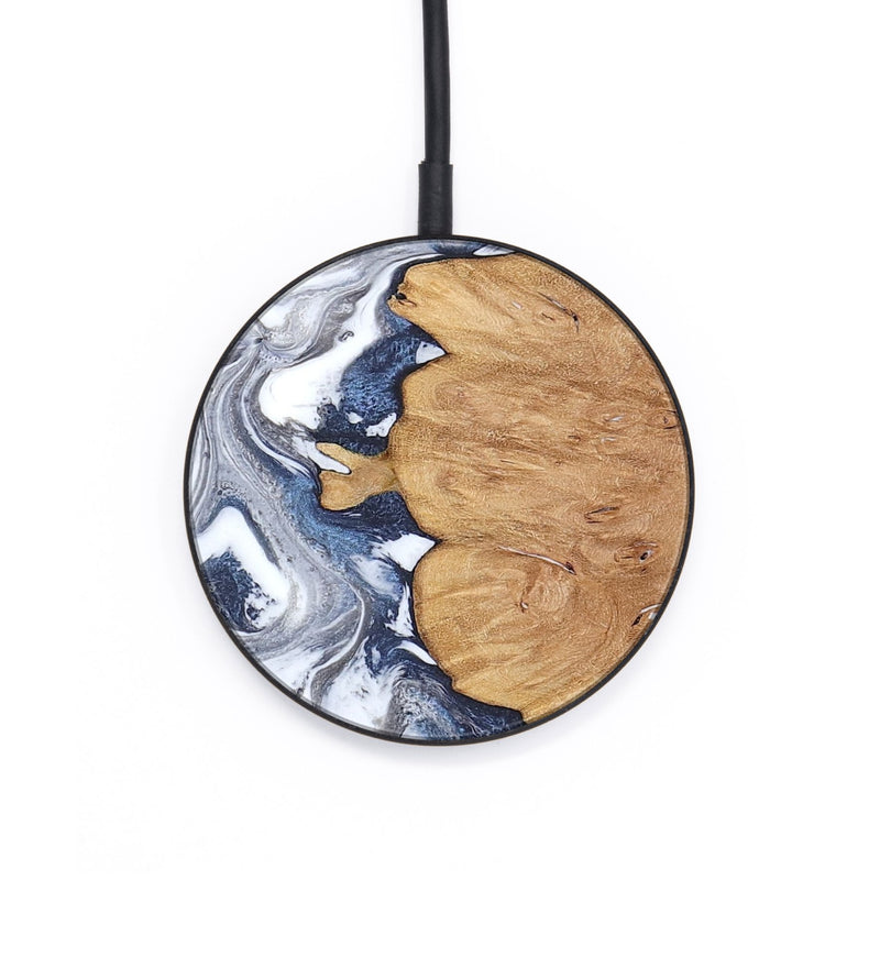 Circle Wood Wireless Charger - Hilton (Black & White, 812015)