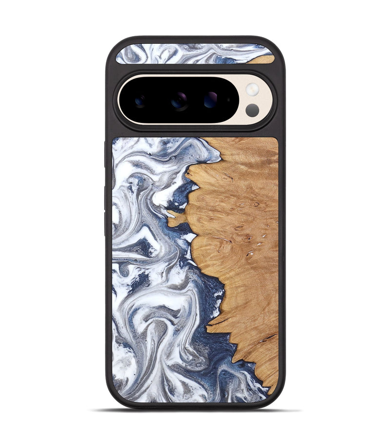 Pixel 10 Wood Phone Case - Hilton (Black & White, 812015)