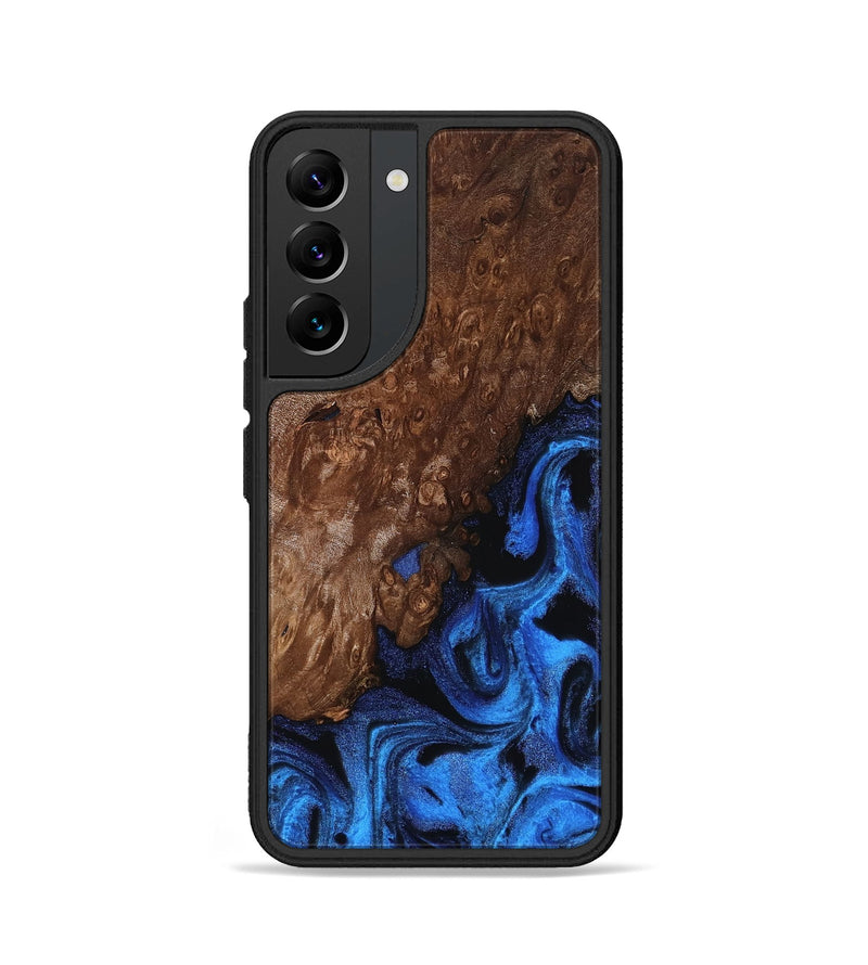Galaxy S22 Wood Phone Case - Loyd (Blue, 812016)
