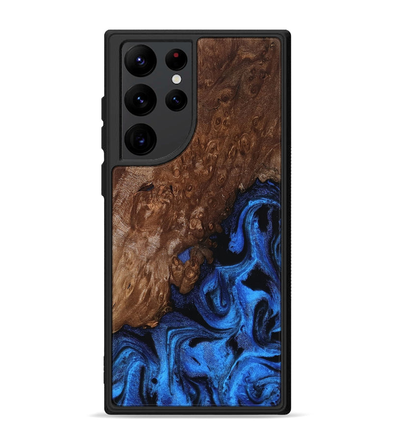 Galaxy S22 Ultra Wood Phone Case - Loyd (Blue, 812016)