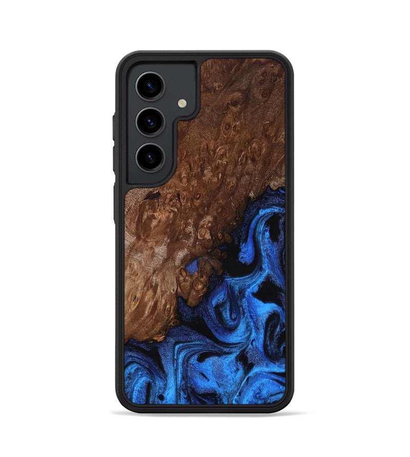 Galaxy S24 Wood Phone Case - Loyd (Blue, 812016)