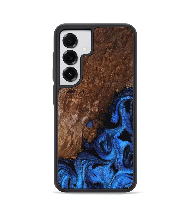 Galaxy S25 Wood Phone Case - Loyd (Blue, 812016)