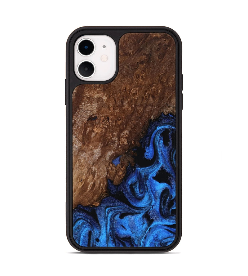 iPhone 11 Wood Phone Case - Loyd (Blue, 812016)